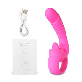 Curved G-Spot Vibe with Tongue