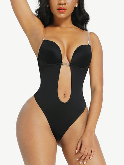 Backless Deep V Bodysuit