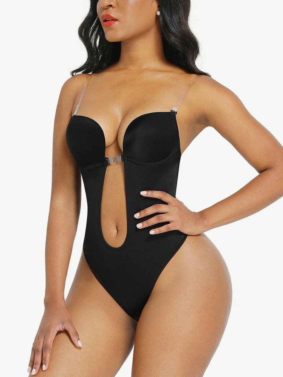 Backless Deep V Bodysuit